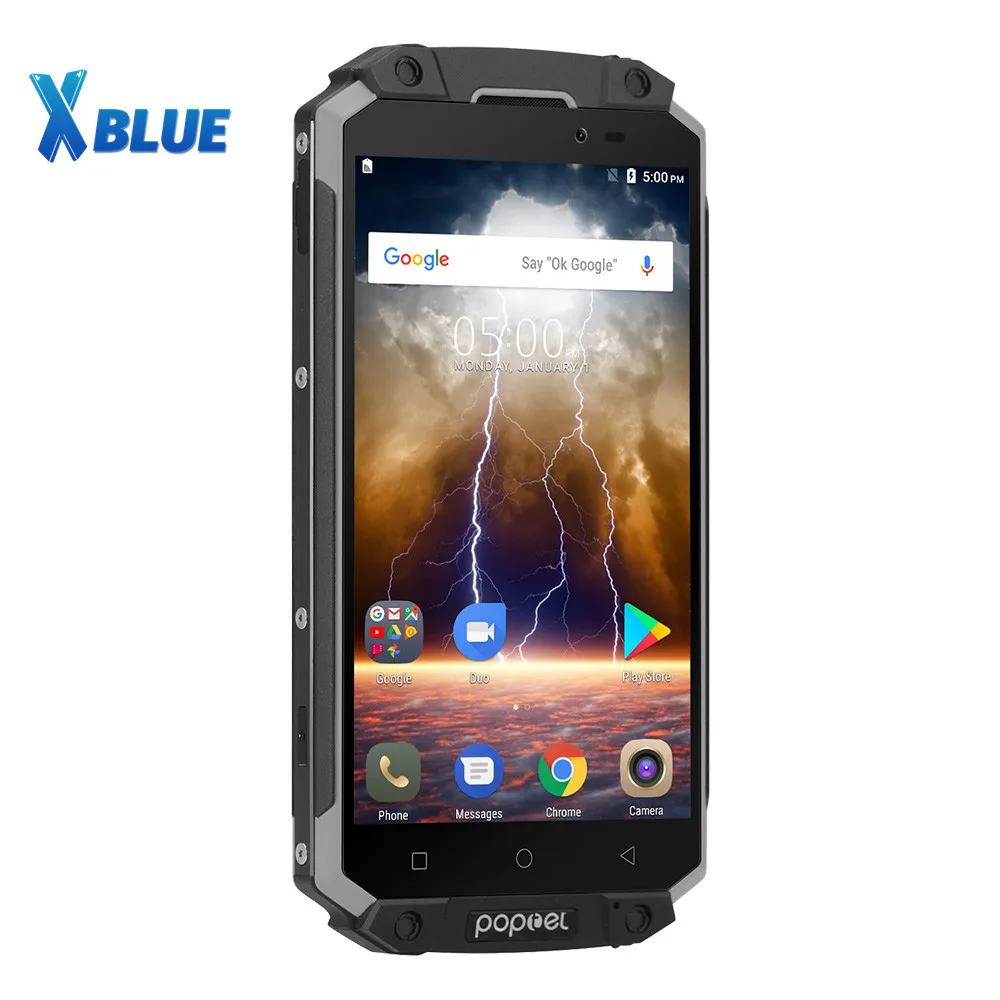 POPTEL P9000 Max IP68 водонепроницаемый ударопрочный мобильный телефон FHD экран 5 дюйма 4