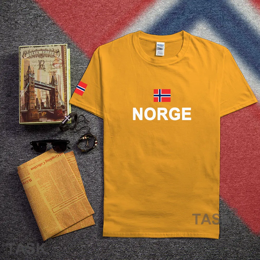 Норвегия Norge мужские футболки мода 2017 socceres трикотажные Наций хлопковая Футболка