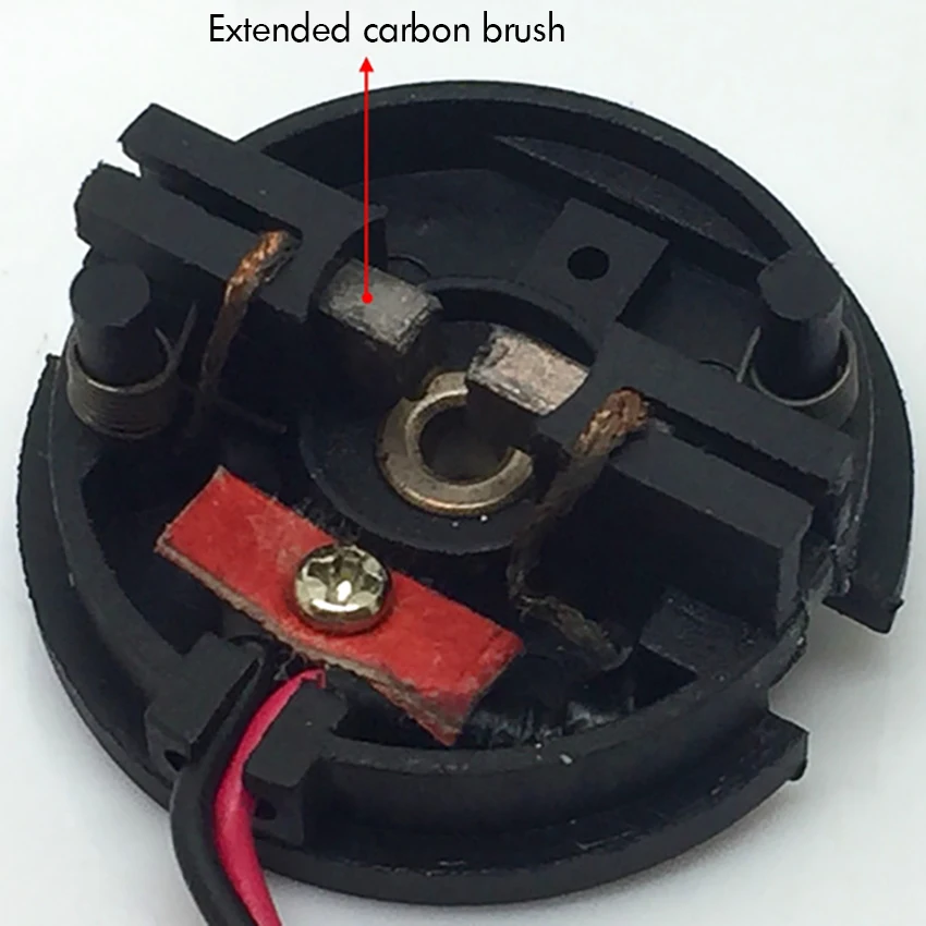 Круглый вал постоянный магнит DC Мотор 12 V 7785 rpm двигатель с угольными щетками высокий крутящий момент семиполюсный внутренний ротор диаметр вала 3 мм