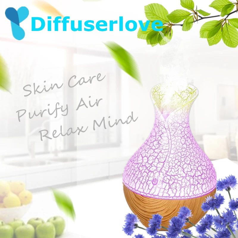Diffuserlove 130 мл USB увлажнитель воздуха ультразвуковой диффузор эфирного масла