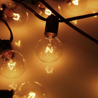 E12 G40 строки лампа с 25 Глобус лампы дворе Освещение|g40 globe string lights|g40 lightsglobe lights |