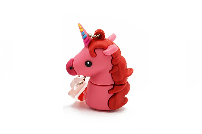 Модель usb флеш-накопителя KING SARAS cute cartoom Единорог usb 2,0 4 ГБ 8 ГБ 16 ГБ 32 ГБ 64 ГБ флешка, подарок usb