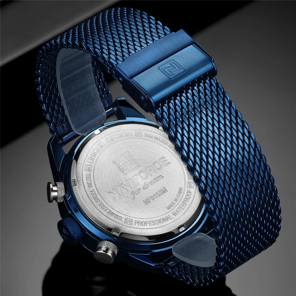 Часы наручные NAVIFORCE Мужские кварцевые брендовые Роскошные армейские