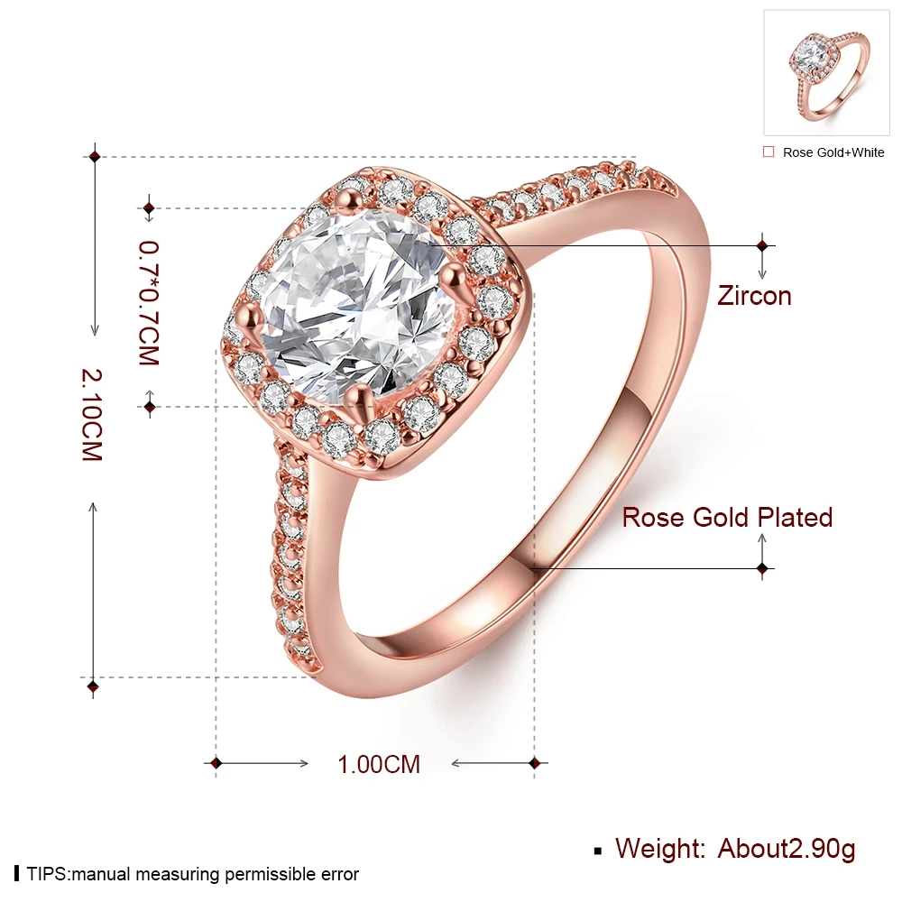 Обручальные кольца золотого цвета для женщин квадратные украшения Bague Bijoux Femme