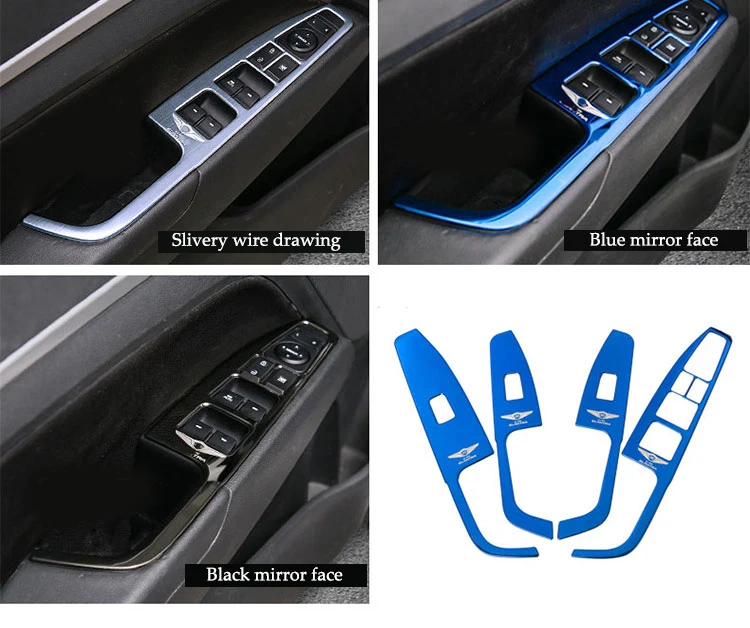 Для hyundai Elantra Avante AD автомобильный подлокотник для межкомнатной двери, стеклоподъемник, кнопка включения, накладка, LHD, автомобильный стиль