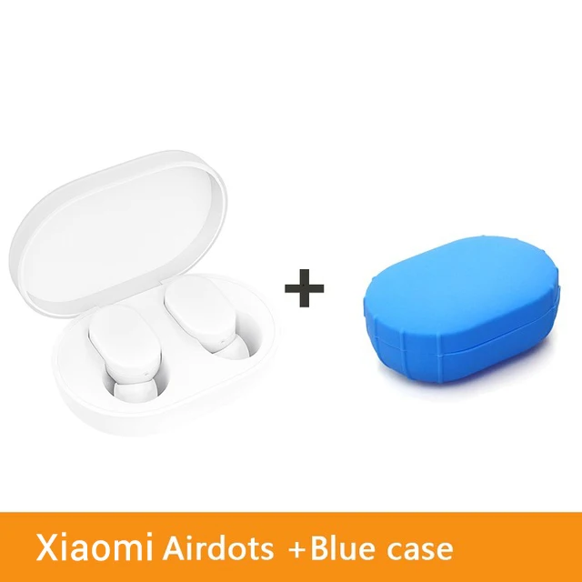Add Blue Box В качестве сырьевого материала! Xiaomi Mijia AirDots Bluetooth наушники Молодежная версия TWS Беспроводная гарнитура стерео бас с микрофоном Handsfree - Цвет: Add Blue Box