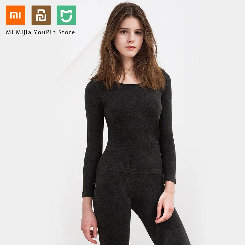 Xiaomi Mijia COTTONSMITH velvet seamless warm suit winter base thermal underwear bodycon autumn clothes sleepwear | Электроника