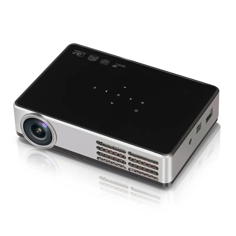 Мини HD 3D проектор Wi Fi Android 4 DLP 1080 P Цифровой домашний theather ТВ активный затвор proyector