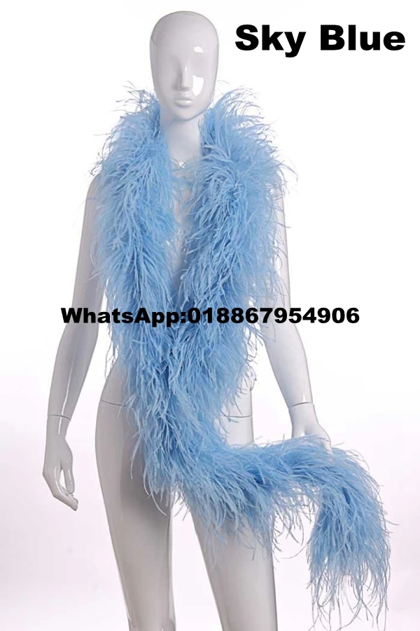 4 слоя 10 метров Яблоко зеленый боа из страусовых перьев Дамский шарф для одежды