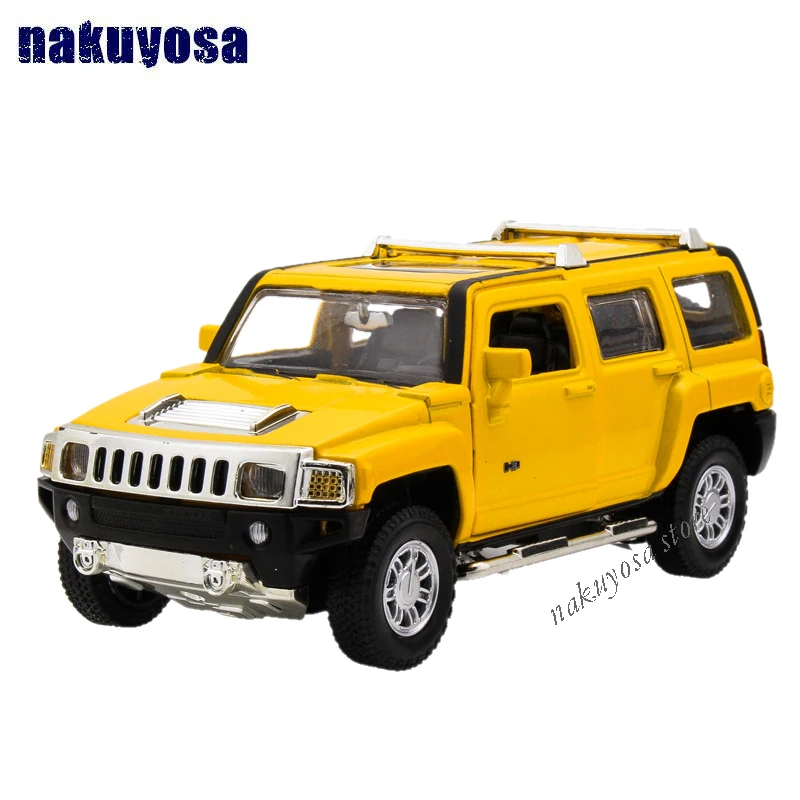1/32 Collectible Alloy MZ Diecast Vehicles Model Hummer H3 Red w light&sound Pull Back Cars boy's Toys Gifts |