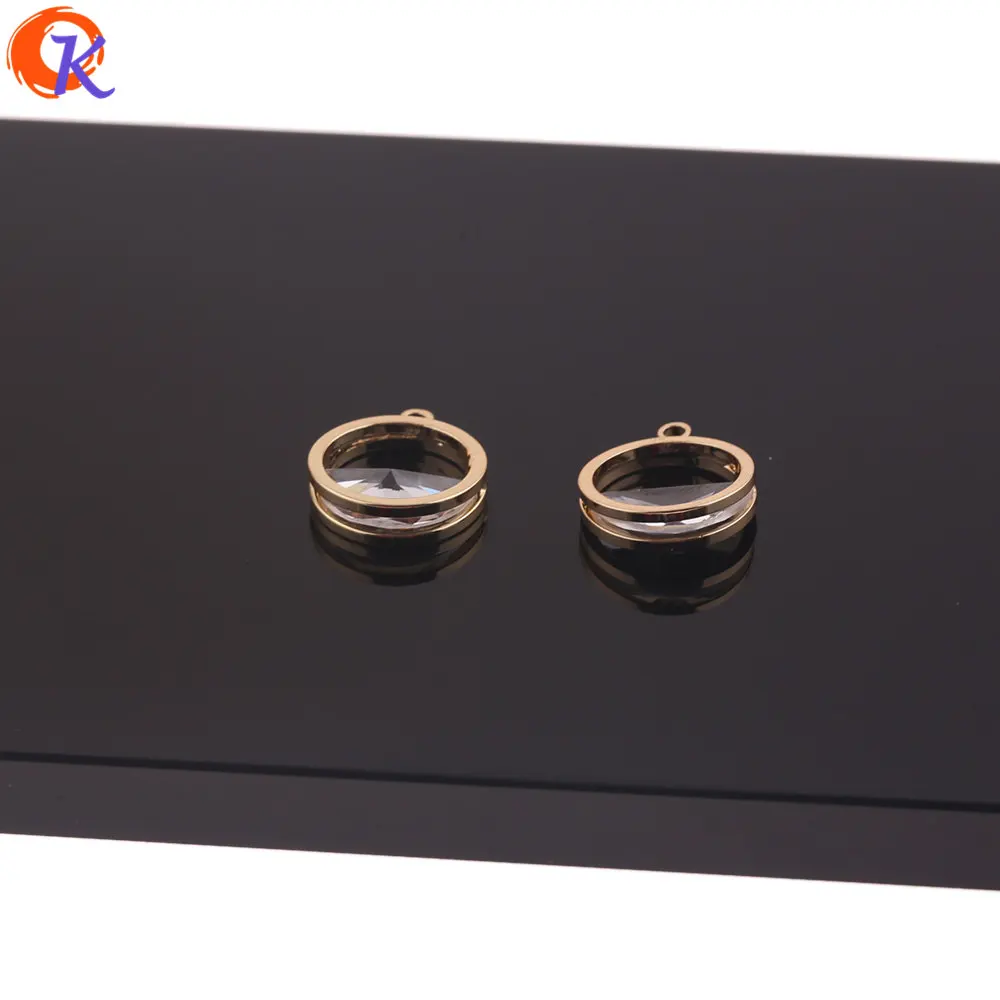 

Cordial Design 30Pcs 13*15MM Jewelry Accessories/Earrings Connectors/DIY Making/Genuine Gold Plating/Hand Made/Earring Findings