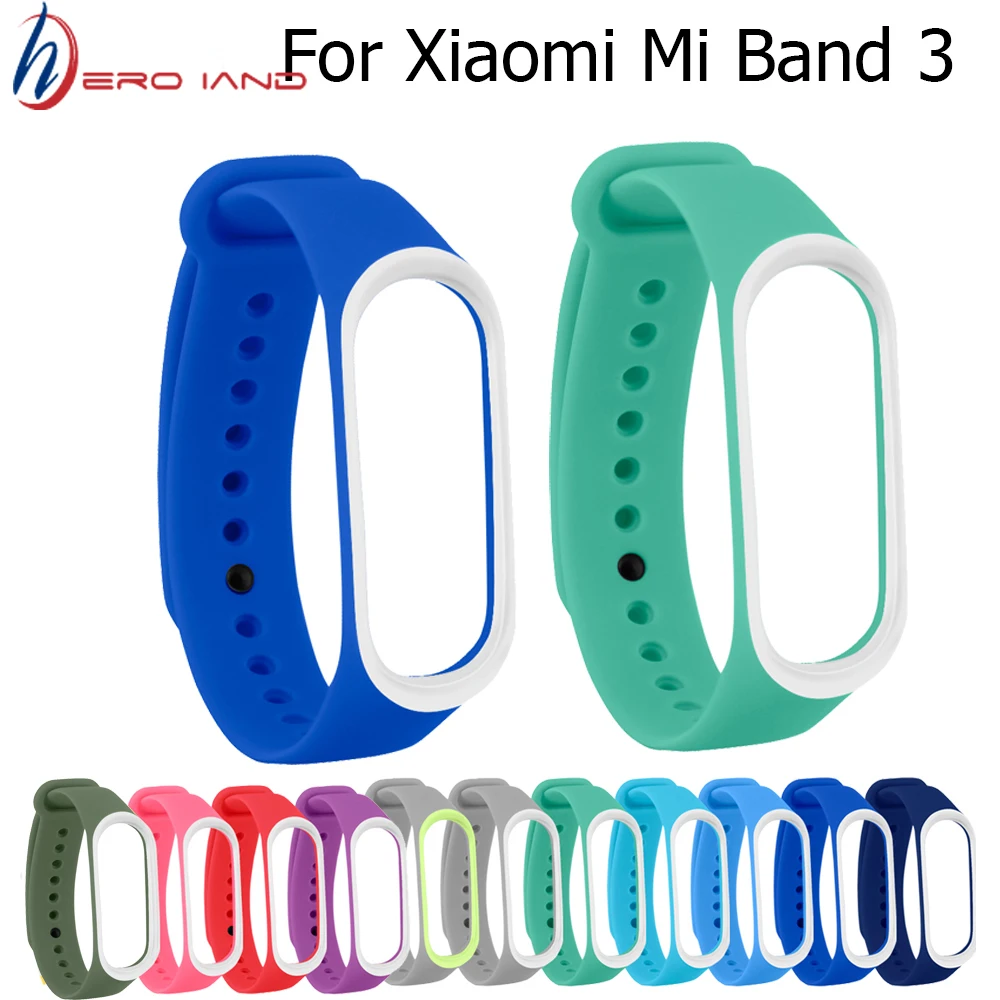 Браслет для Xiaomi Mi Band 3 спортивный ремешок часы силиконовый xiaomi mi band аксессуары