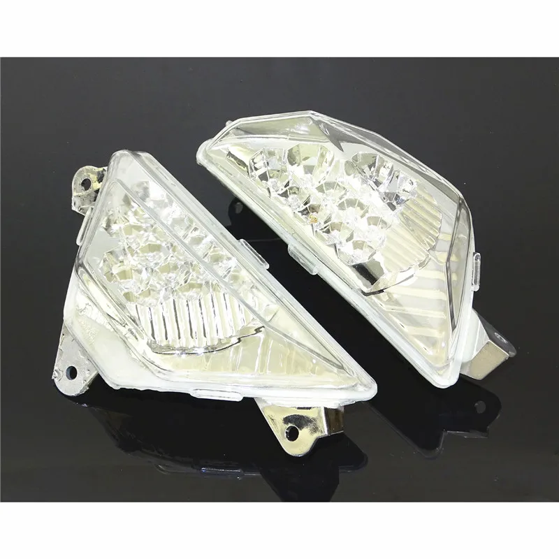 Clear Lens Waase для Kawasaki Ninja 650 EX650 2012 2013 спереди мигающий сигнал поворота мигающий индикатор светодиодный свет - Цвет: Clear Lens