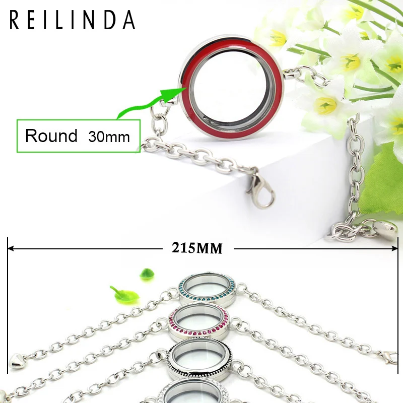 Оптовая продажа 30 мм поворотный винт плавающий медальон браслет из сплава