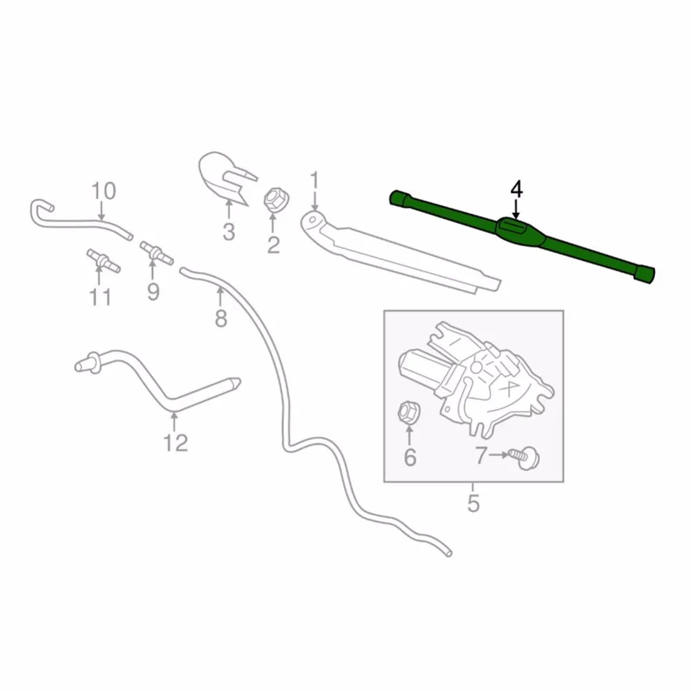 Стеклоочиститель для HYUNDAI i30 ELANTRA GT 2012 2016 98850 A5000|window wiper|rear window wipersrear wiper |