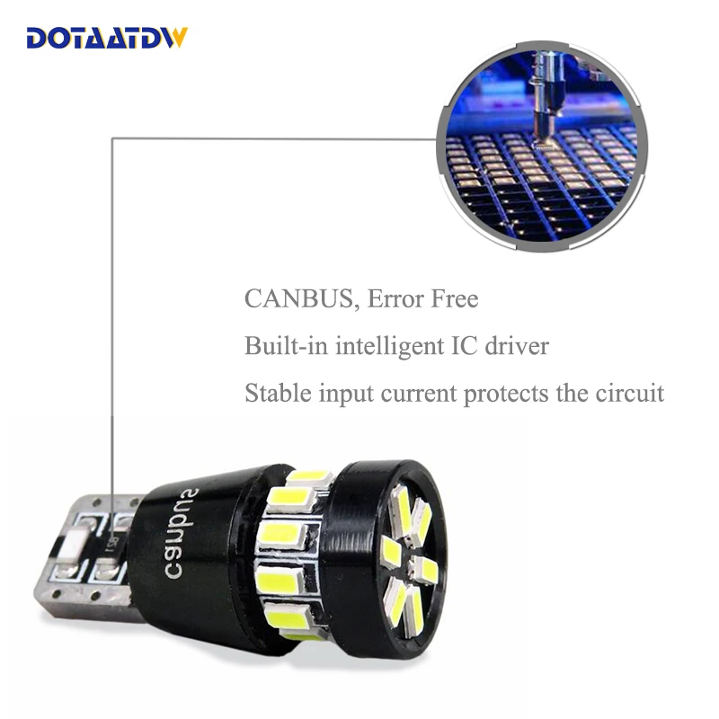 DOTAATDW 2x Canbus светодиодный T10 W5W просвет парковка светильник Клин для Subaru