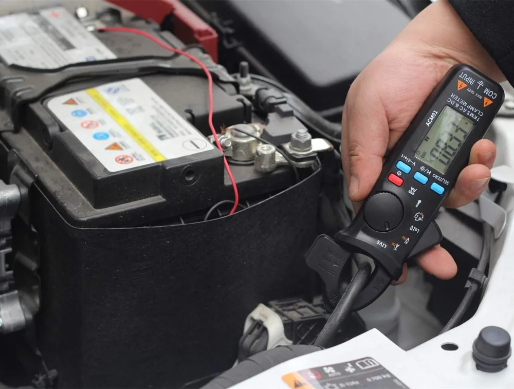 Мультиметр AC/DC токовый цифровой клещи-100A 6000-отсчетов низкое сопротивление напряжение 1 мА чтение