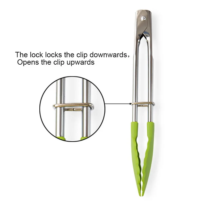 Щипцы для хлеба из нержавеющей стали Нескользящие щипцы выпечки кондитерских