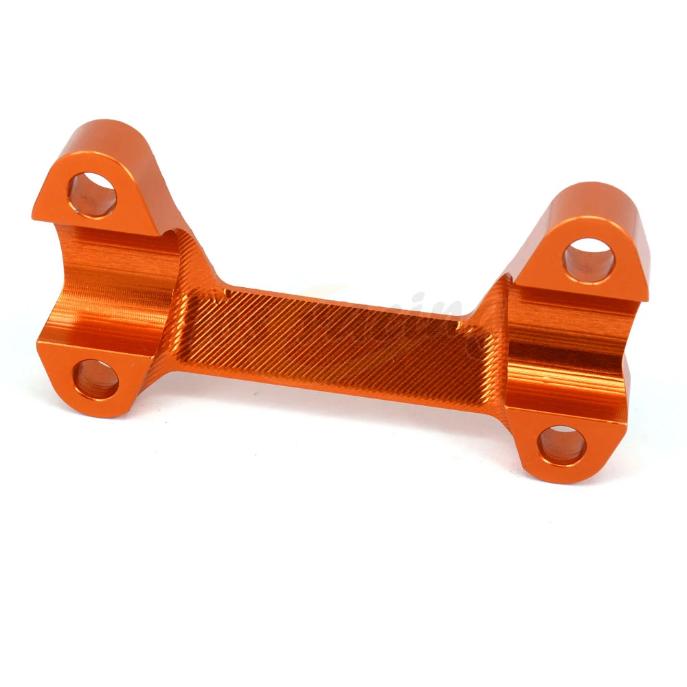 Мотоцикл оранжевый CNC алюминиевый руль Райзер верхняя крышка Ручка Бар жир бар