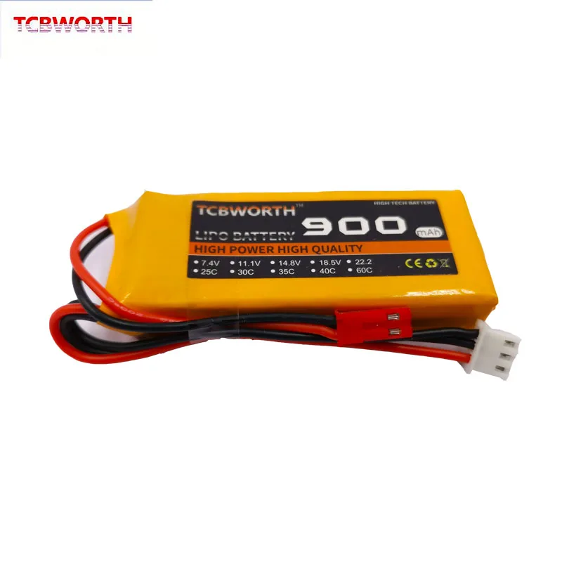 2 шт. аккумулятор 2S 7 4 в 900 мАч 25C 35C40C RC Lipo батарея для радиоуправляемого вертолета