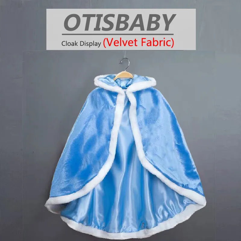 Blue Cloak Детский костюм Спящей красавицы на Хэллоуин; нарядное платье принцессы Авроры для девочек; пышные платья Золушки из тюля с длинными рукавами для малышей - Цвет: Blue Cloak