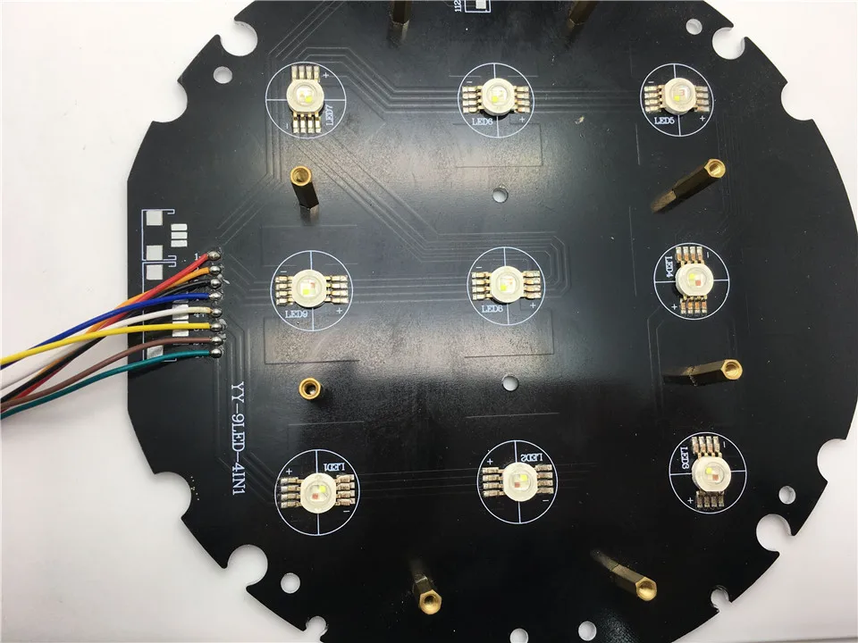 2 unids 9x12 W RGBW 4 в 1 LED Flat SlimPar Quad Luz DJ de la Colada etaga Uplighting Sin Envio Free ruido|dj luz|led djrgbw 4in1 |