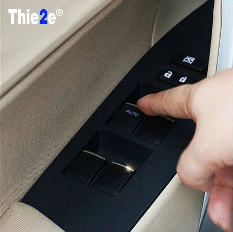 Новый хромированный дверной переключатель окна 7 шт. накладка на кнопки для Toyota