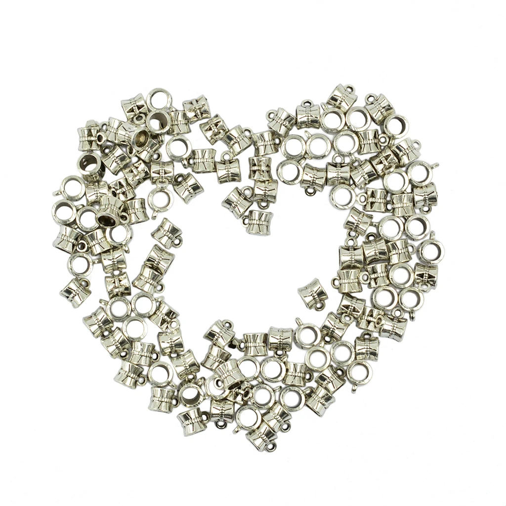 100 шт./лот оптовая продажа пустотелая вешалка для залога Висячие бусины