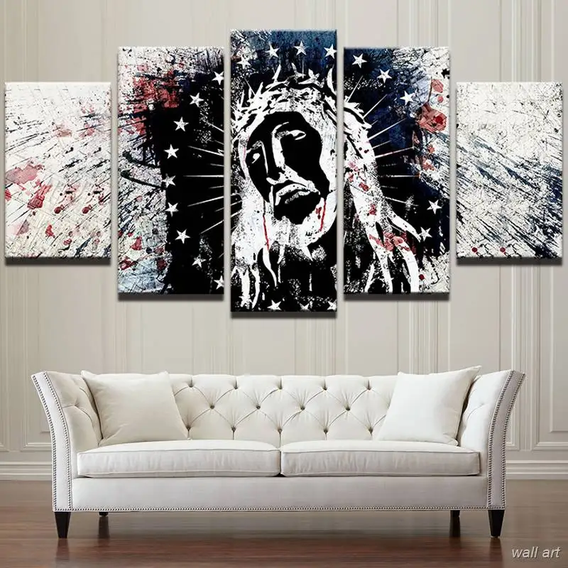 Картина на холсте настенная живопись украшение для дома рамки гостиной 5 панелей