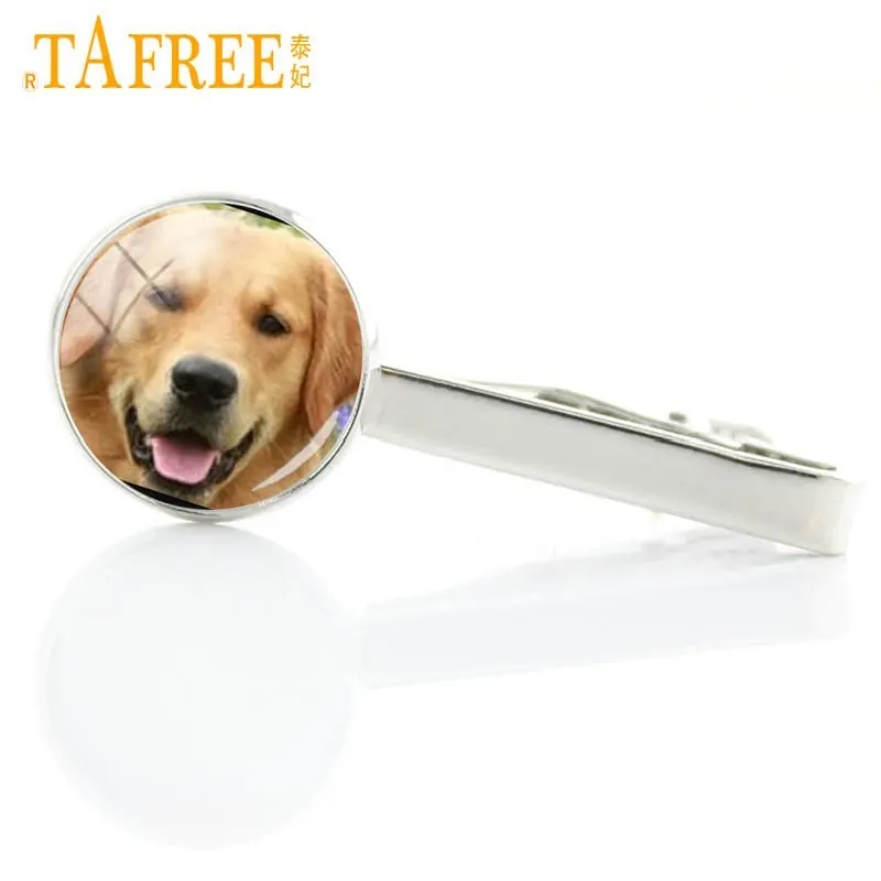 TAFREE новые модные подарки для любителей собак мужские зажимы для галстуков ретривер боксер Пудель корги животные Любовь Собака талисманы галстук бар булавки ювелирные изделия DG19 - Окраска металла: DG19