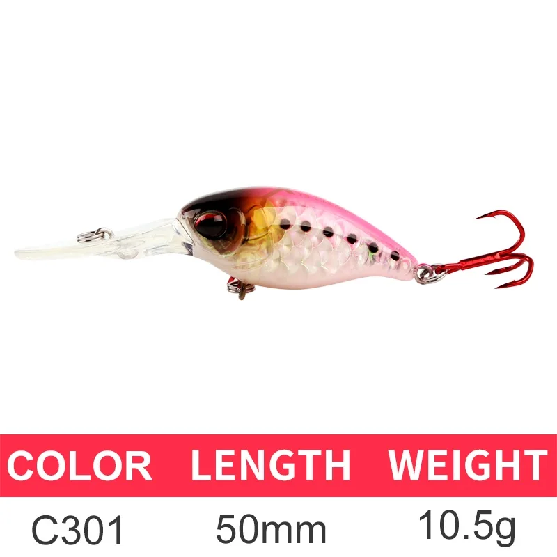 C301 XTS Crankbaits Crank Bait Гольян рыболовные приманки плавающий Topwater воблеры 5 см 10,5 г твердая приманка искусственная Jerkbait 3507 - Цвет: C301