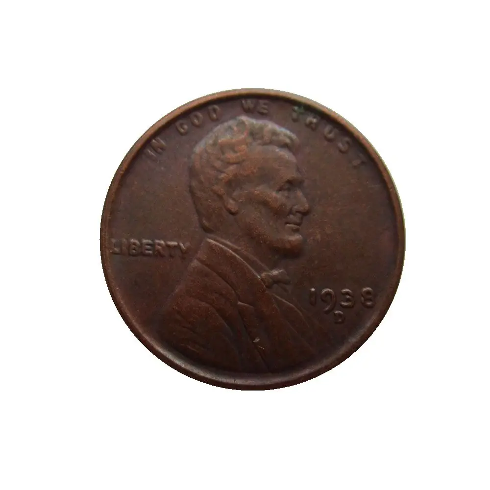 1938-D Дата 1938 1938-D 1938-S 1939-D 1940 1941 1942-S 1943 США Lincoln копии монет центов - Цвет: 1938-D