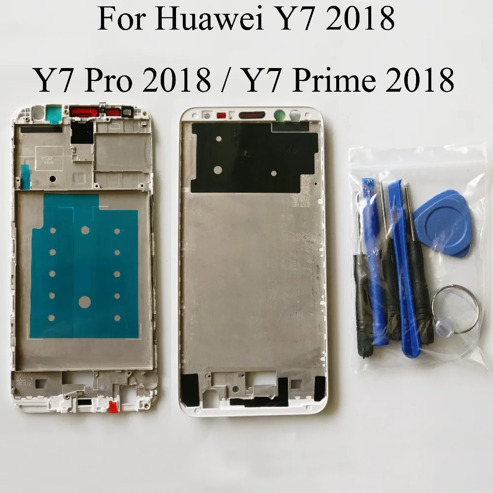 Передняя панель корпуса для Huawei Y7 2018 / Pro Prime ЖК-дисплей лицевая инструменты рамки
