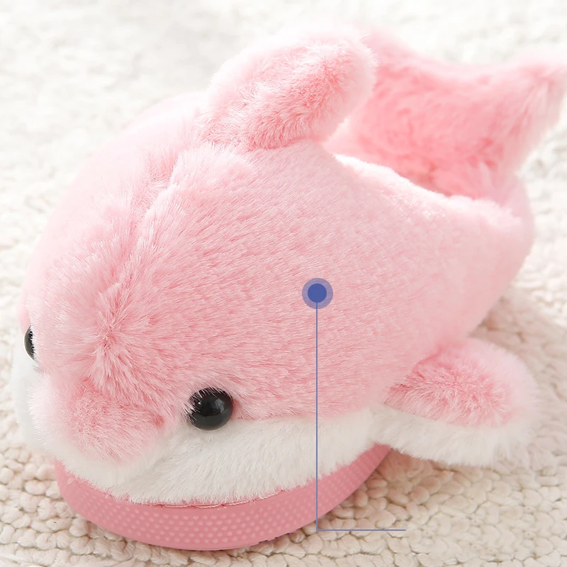 BOMIMI детские тапочки для мальчиков и девочек с милым рисунком дельфина Детская