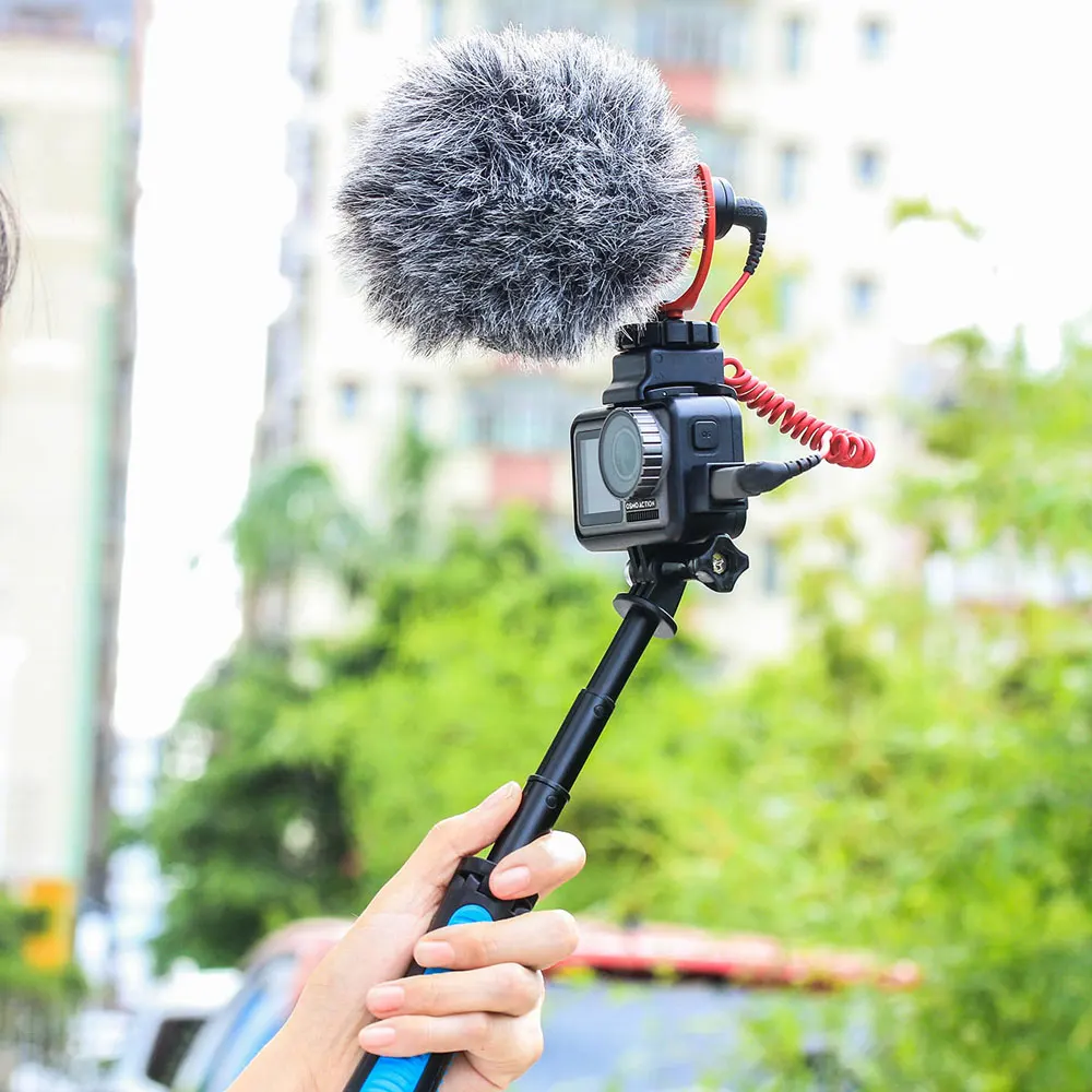 Чехол Ulanzi Dji для Osmo Action Vlog крепление адаптер микрофона зажим кабеля|Чехлы