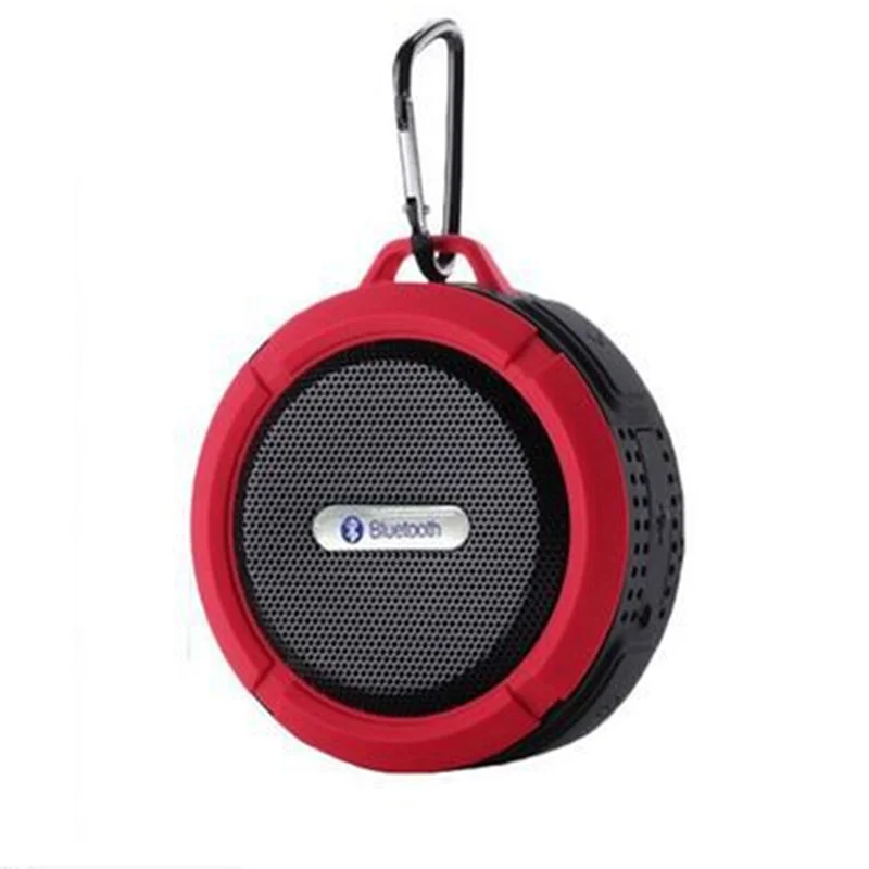 Водонепроницаемый bluetooth-динамик для душа C6 Портативный Беспроводной Bluetooth Динамик с звонки хэндс-фри на присоске - Цвет: Red