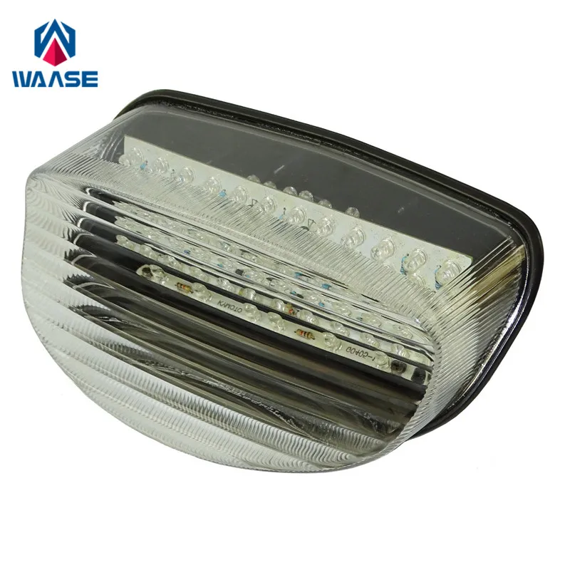 Waase для SUZUKI GS500 2001-2002/GS500F 2004-2009 хромированный задний светильник поворотники тормоза Встроенный светодиодный светильник