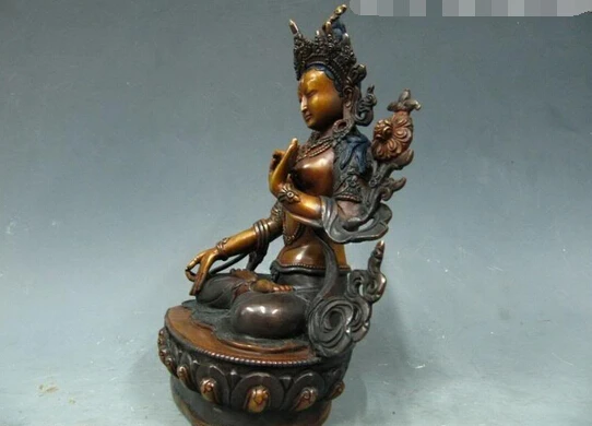 wholesale factory Nepal 100% Pure Bronze Handwork exquisite Carve White TaRa Buddha Statue Aa1025 | Дом и сад