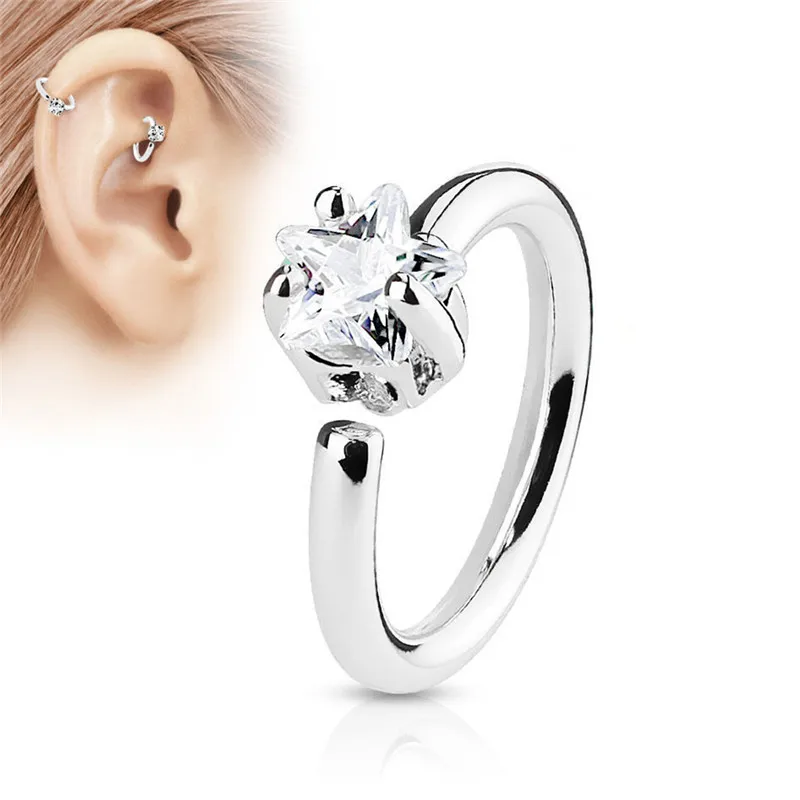 Готическая перегородка панк стиль хирургическая сталь гибкие поддельные