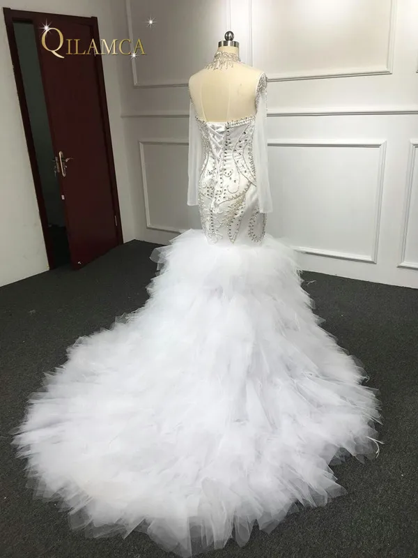 На заказ 100% настоящая фотография сексуальные роскошные свадебные платья русалки