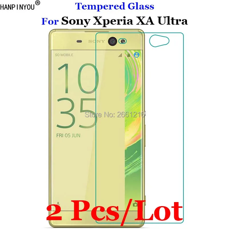 

2 Pcs For Sony C6 Tempered Glass 9H 2.5D Premium Screen Protector Film For Sony Xperia XA Ultra F3211 F3212 F3213 F3215 F3216