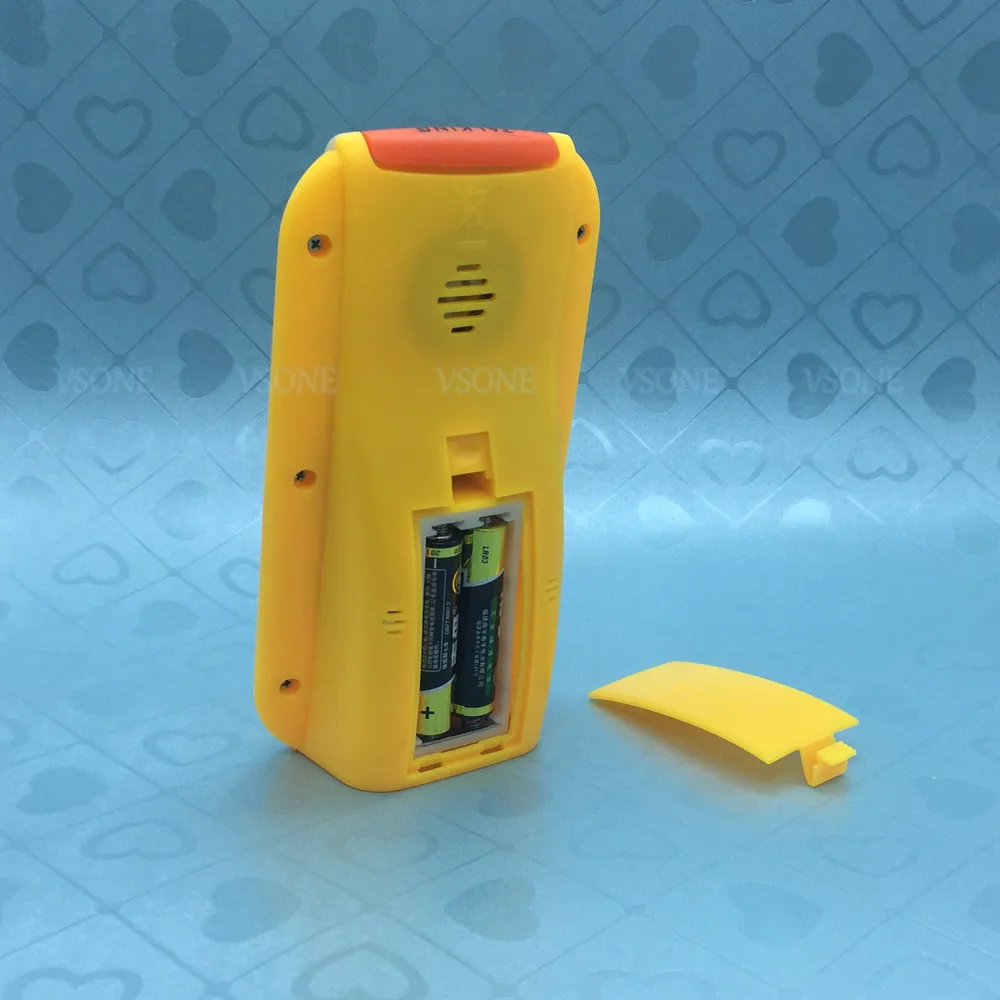 Русскоговорящий будильник с ЖК экраном цифровой желтый черный и оранжевый|russian