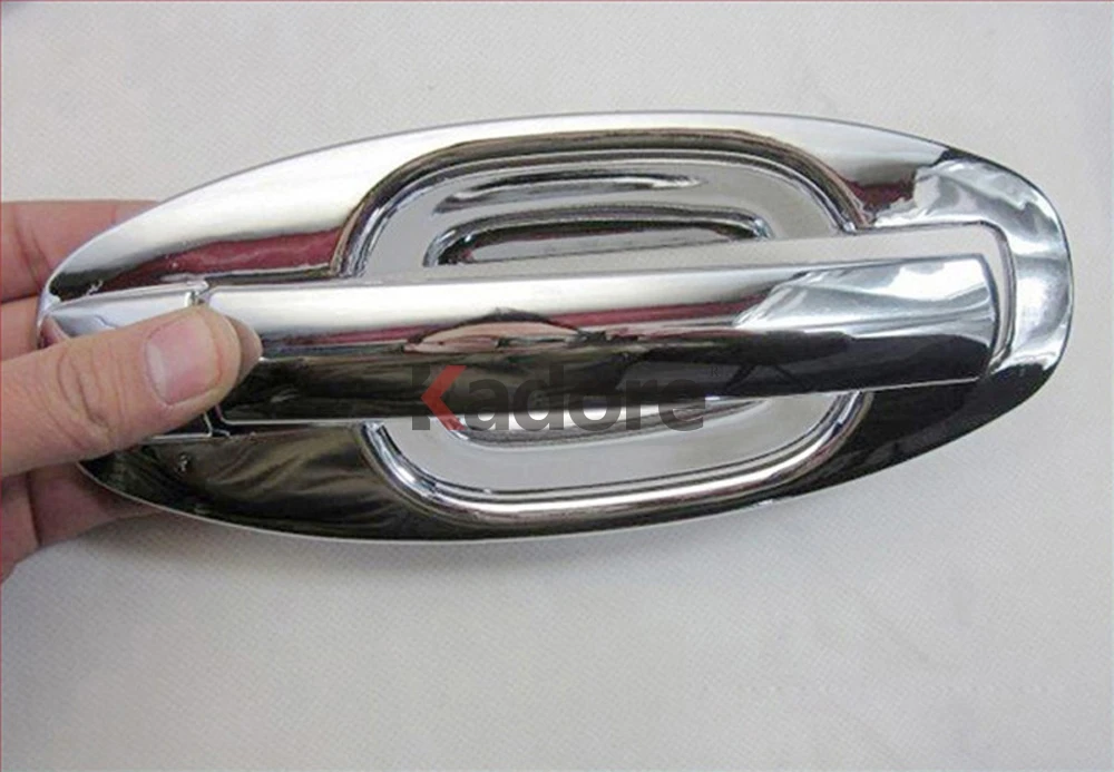 Подходит для hyundai Santa Fe 2001 2002 2003 2004 2005 2006 ABS Хромированная дверная ручка Чаша Крышка отделка внешние аксессуары