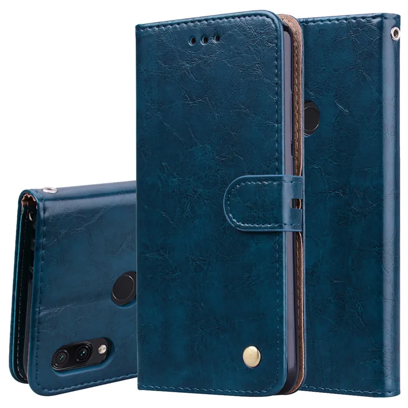Redmi Note 7 Роскошный кожаный чехол для телефона для Xiaomi Redmi Note 7 винтажный кошелек флип-чехол для Xiaomi Redmi Note 7 Fundas Coque