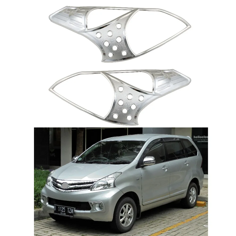 Для Toyota F651 F652 Avanza 20012 2013 головной свет лампы Крышка отделка Рамка протектор Наклейка автомобильный Стайлинг аксессуар