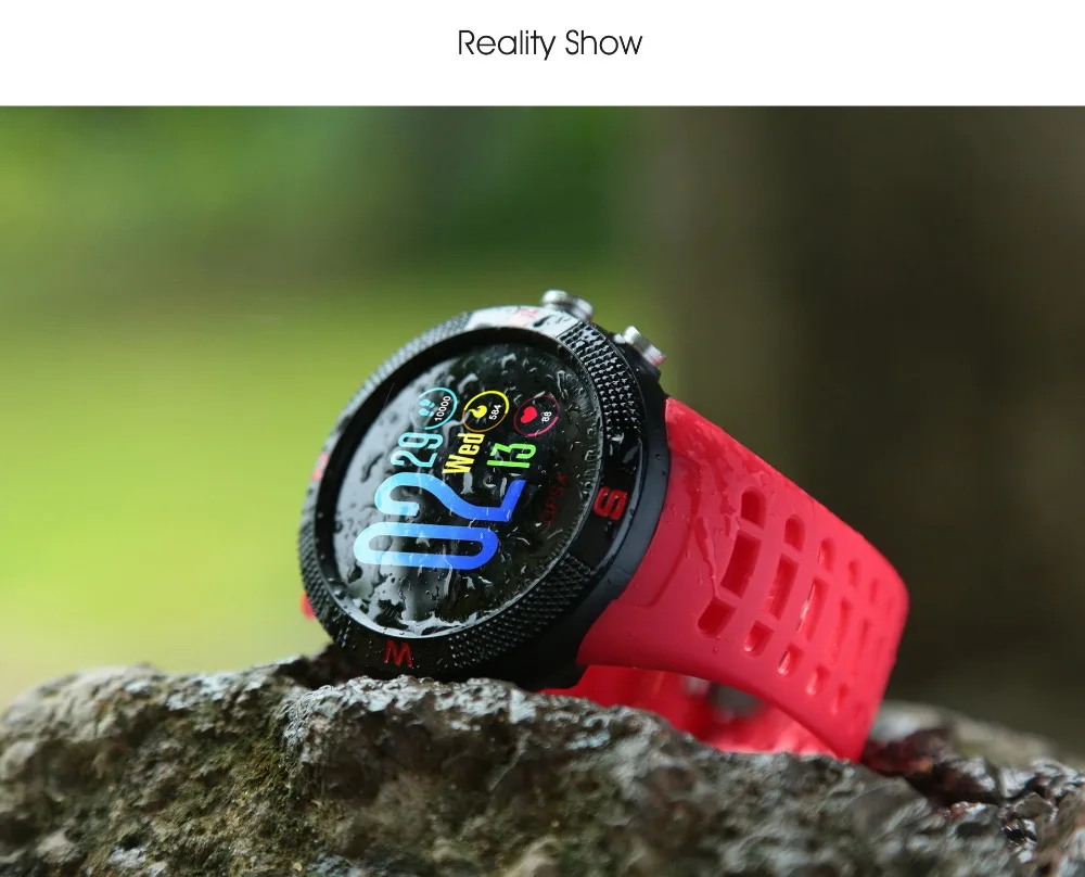 Новые Bluetooth 4,2 умные часы DTNO. I F18 ГЛОНАСС gps часы с сенсорным 3D экраном IP68 Профессиональные Водонепроницаемые спортивные наручные часы