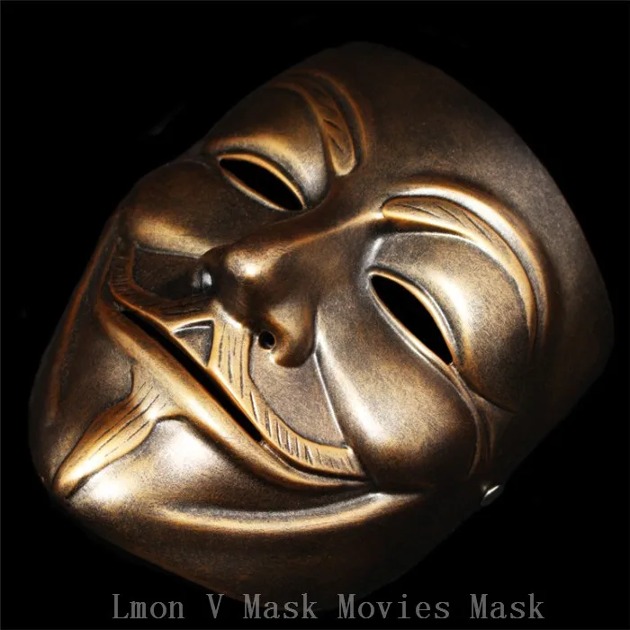 Высокое качество 100% смолы фильмы V For Vendetta Маска Смола собирать домашний декор