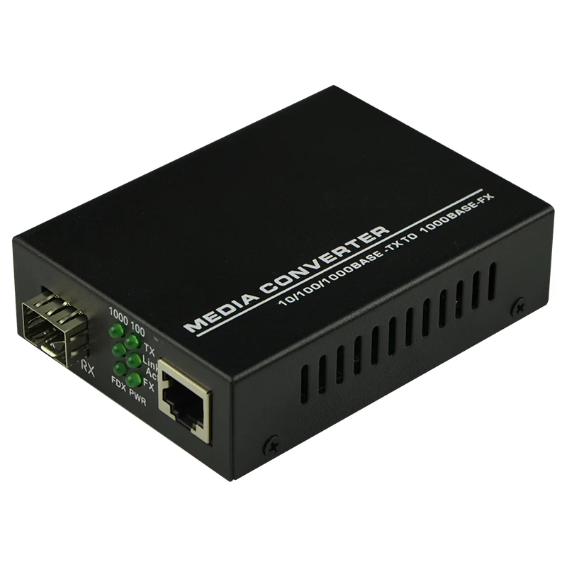 2 шт. SFP волокно в RJ45 конвертер гигабитный GPON/OLT медиаконвертер 1000 Мбит/с трансивер