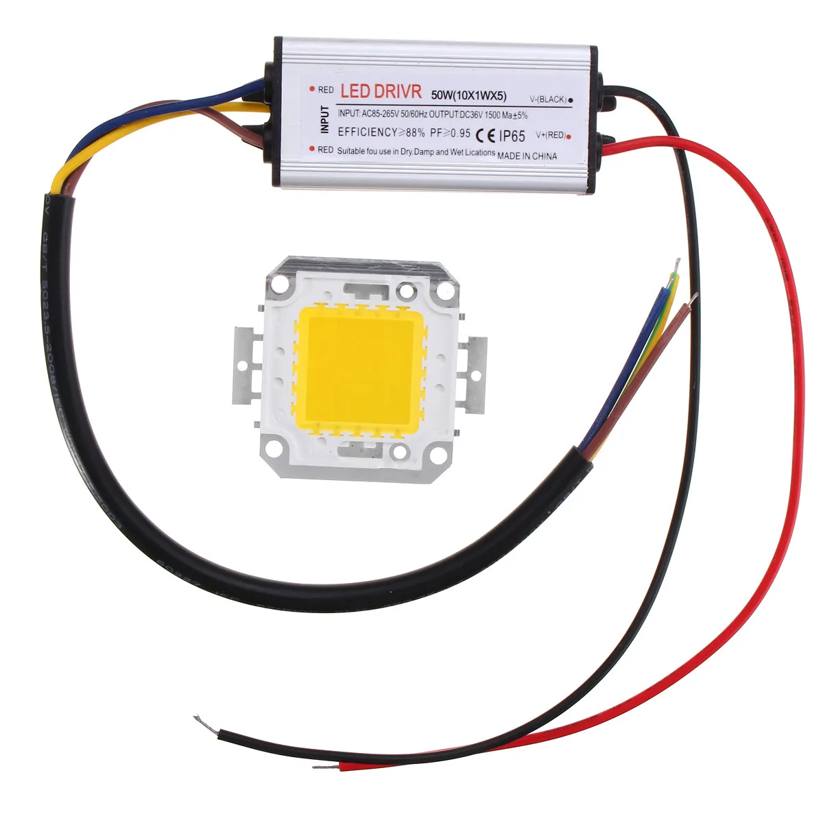 warm white AC85-265V 50 Вт водонепроницаемый высокого стабилизатора тока светодиода питания высококачественное устройство для поверхностного монтажа чип для прожектора светодиодный свет бар Потолочный Свет Buld - Цвет: warm white