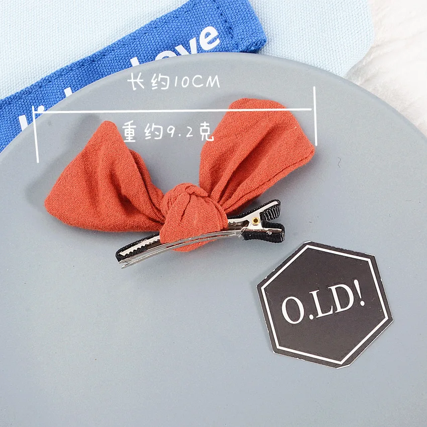 2 шт./лот хлопок Лук утконоса клип детская цвет текстильная заколка | Красота и